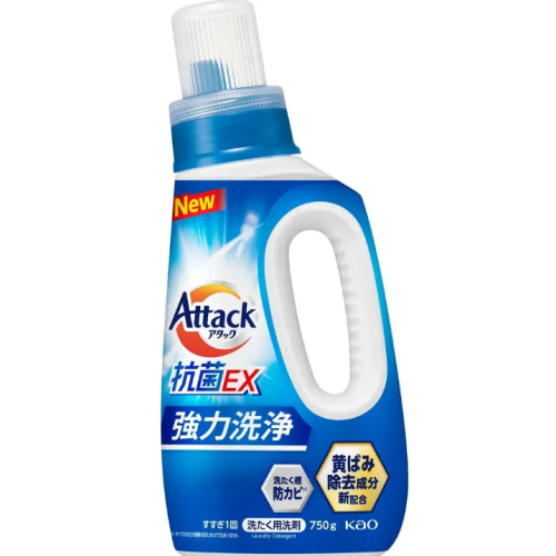 Рідкий антибактеріальний засіб для прання Attack Antibacterial EX, КАО, 750 г